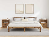 Bedside Cabinet 2 pcs Old Wood 36 x 43 x 60 cm Engineered Wood 881397
