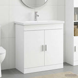Bathroom Furniture Set White 81 x 40 x 84.5 cm Engineered Wood 3404358