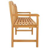 Handcarved Rose Bench Natural 228 x 60 x 90 cm Solid Teak Wood 42030016