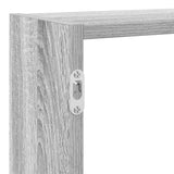 ZNTS Wall Cube Shelf 7 Compartments Grey Sonoma Engineered Wood 860027