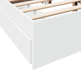 Bed Frame with Drawers without Mattress White 140x190 cm 3280685