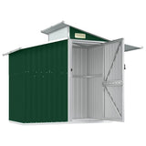 Garden Shed Green 270x130x208,5 cm Galvanised Steel 316242