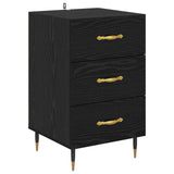 Bedside Cabinet Black Oak 40 x 40 x 66 cm Engineered Wood 882100