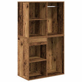 Dressing Table Set with LED Old Wood Engineered Wood 3329181