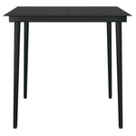 3 Piece Garden Dining Set Black 3099107