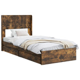 Bed Frame with Storage and Headboard 3 pcs Engineered Wood 3414417