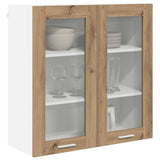 Hanging Cabinet Artisan Oak 80 x 31 x 80 cm Engineered Wood 884329