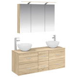 Bathroom Furniture Set 4 pcs Sonoma Oak 3406737