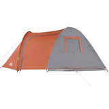 Family Tent Dome 6-Person Orange Waterproof 94355