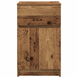 Bedside Cabinet Old Wood 39x35x65 cm Engineered Wood 861333