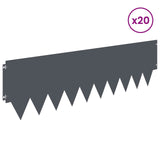 Lawn Edging 20 pcs metal 8008313