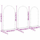 Wedding Arch 3 pcs Gold Steel 42023038