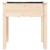 Planter with Liner 71x37x76 cm Solid Wood Fir 364230
