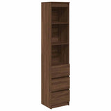 Highboard Brown Oak 37.5x35x180 cm Engineered Wood 861667