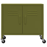Storage Cabinet Olive Green 60x35x56 cm Steel 336261