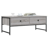 Coffee Table Grey Sonoma 101x49x39.5 cm Engineered Wood 837740