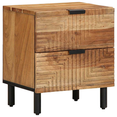 ZNTS Bedside Cabinet 40x33x46 cm Solid Wood Acacia 4017754