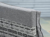 2 Seater Rattan Wicker Chaise Lounge Sofa Set Bistro Conversation Furniture with Cushion for T3398P314742