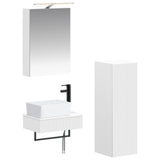 Bathroom Cabinet Set 4 pcs White 50 x 14.5 x 70 cm 3407383