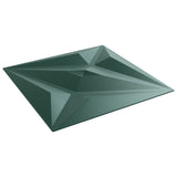 Wall Panels 24 pcs Green 50x50 cm XPS 6 m Star 4100075