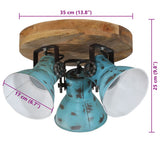Ceiling Lamp 25 W Distressed Blue 35x35x25 cm E27 371827