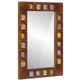 Bathroom Furniture Set with Shelf 5 pcs Walnut Solid Mango Wood 3310093