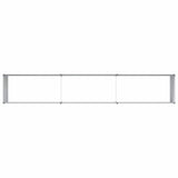 Garden Raised Bed Light Brown 290 x 50 x 68 cm Galvanised Steel 42017354