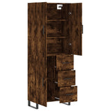 Highboard Smoked Oak 69.5x34x180 cm Engineered Wood 3195928