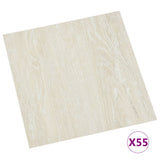 Self-adhesive Flooring Planks 55 pcs PVC 5.11 m Cream 324659