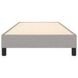 Box Spring Bed Frame Light Grey Single Fabric 3121163