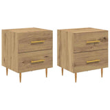 Bedside Cabinet with Drawer 2 pcs Artisan Oak 40 x 35 x 47.5 cm 881998