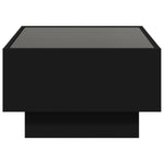 ZNTS Coffee Table with LED Black 70x50x30 cm Engineered Wood 847512