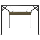 Garden Gazebo with Retractable Roof 3x3 m Taupe 180 g/m 312220