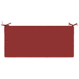2-Piece Bench Cushions SOEST 2 pcs 100% Polyester Wine Red 950181