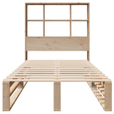 Bookcase Bed without Mattress 90x200 cm Solid Wood 3323911