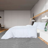 Duvet Cover Set White 260x220 cm Cotton 136173
