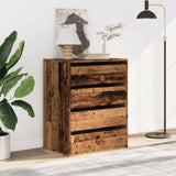 Corner Chest of Drawers Old Wood 60x41x76 cm Engineered Wood 852877