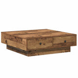 Coffee Table Old Wood 90 x 90 x 28 cm Engineered Wood 868802