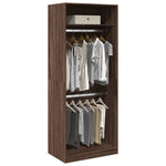 Wardrobe Brown Oak 80x50x200 cm Engineered Wood 3307798