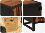 Handmade Bedside Cabinet Natural 40 x 30 x 50 cm 42020087