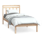 Bed Frame without Mattress Small Single Solid Wood 3100549