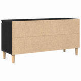 TV Cabinet Black Oak 102 x 35 x 50 cm Engineered Wood 862584