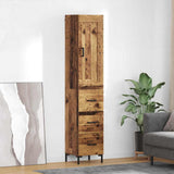Highboard Old Wood 34.5 x 34 x 180 cm Engineered Wood 3415607