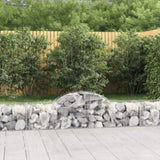 Arched Gabion Baskets 25 pcs 200x50x40/60 cm Galvanised Iron 3146273