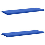 2-Piece Bench Cushions SOEST 2 pcs 100% Polyester Royal Blue 949403