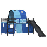 Kids'Loft Bed Frame Black and Blue 100 x 200 cm Metal 42020841