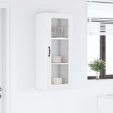 Wall Glass Cabinet PORTO White 40 x 31 x 100 cm Engineered Wood 885445
