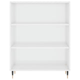 Bookcase High Gloss White 69.5x32.5x90 cm Engineered Wood 828342