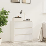 Bedside Cabinet White 60x36x64 cm Solid Pinewood 808094