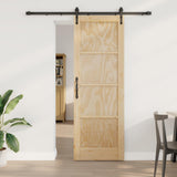Sliding Door ORKDAL Natural and Black 73.5 x 211 cm 3445558